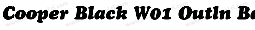 Cooper Black W01 Outln Bd Cond字体转换